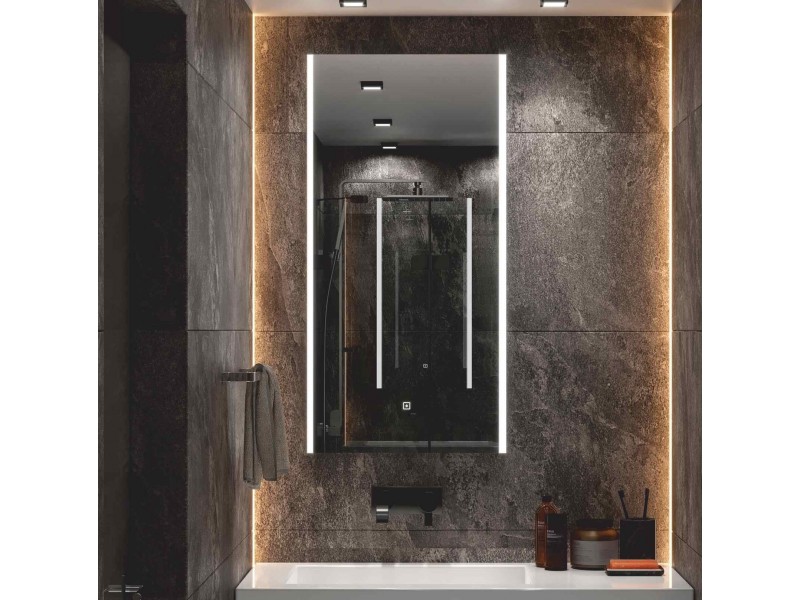  Прямоугольное Зеркало сложной формы для ванной комнаты Modern LED